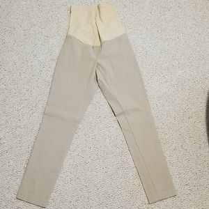 Motherhood Maternity Khaki Work Pant-Ankle-Size L